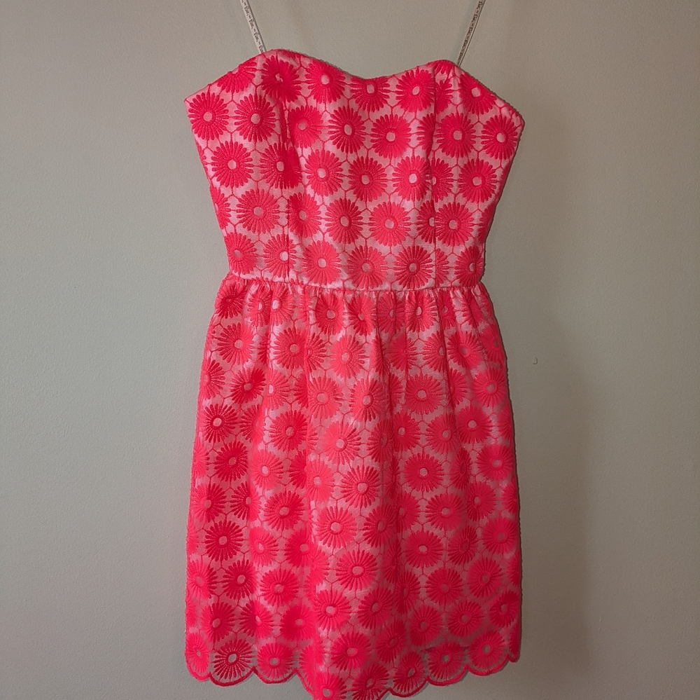 Lilly Pulitzer Strapless Pink Dress - Picture 2 of 4